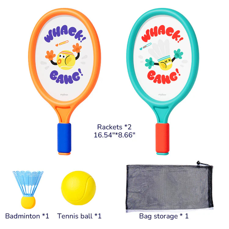 Mideer Raquette Enfant 2-en-1 pour Débutants