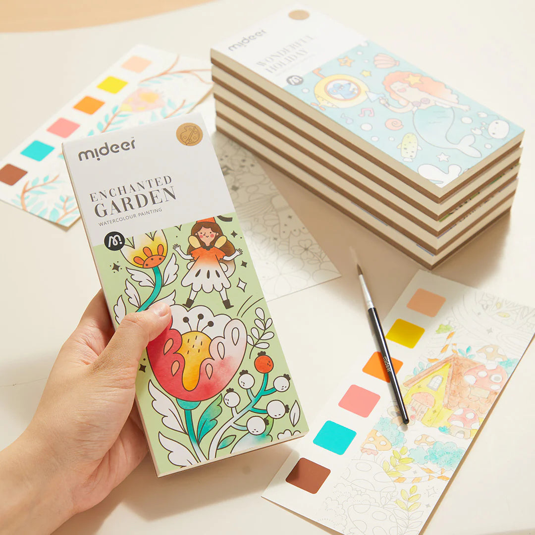 Mideer Peinture à l’Aquarelle : Jardin Enchanté