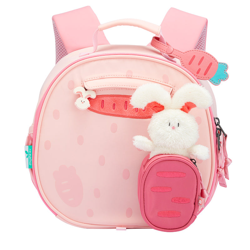 Mideer Backpack, Sac à dos douillet pour enfants : Lapin rose