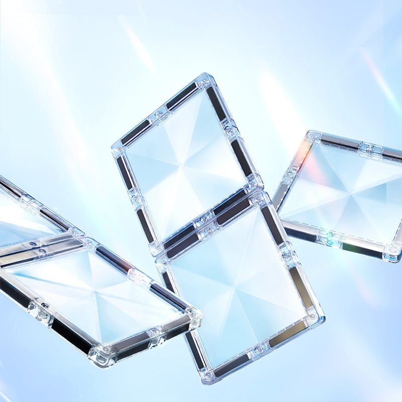 Mideer Tuiles magnétiques transparentes, 50 pièces