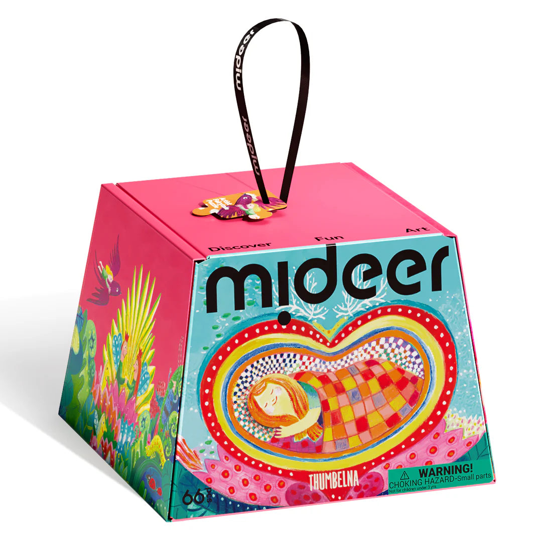 Mideer Puzzle Artistique Conte de Fées : Poucette, 66 pièces