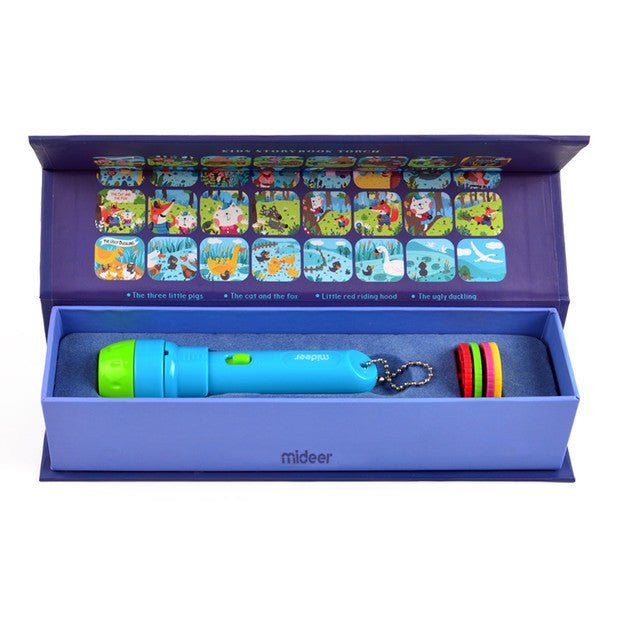 Mideer Mini Lampe Torche à Histoires pour Enfants
