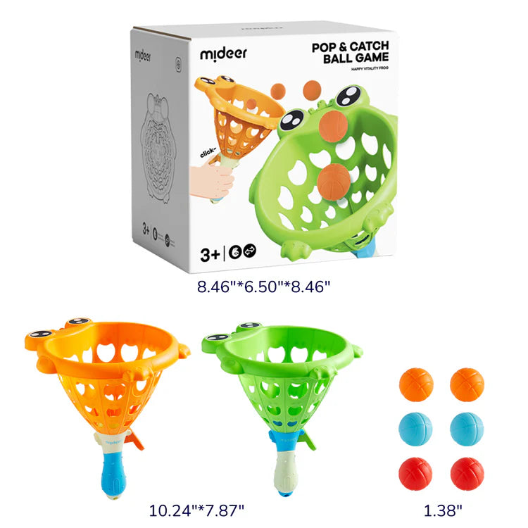 Mideer Jeu Pop and Catch avec Balle