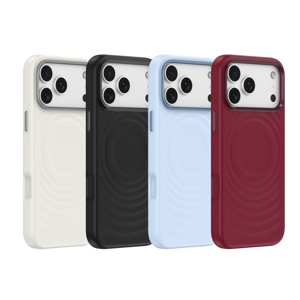Devia Coque Ripple Series, Silicone, Magnétique pour iPhone 18 Pro Max Noir