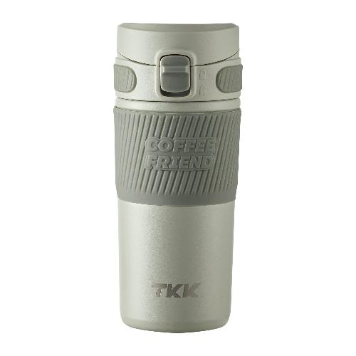 TKK Mug de Voyage isotherme 450ml, réutilisable en acier inoxydable