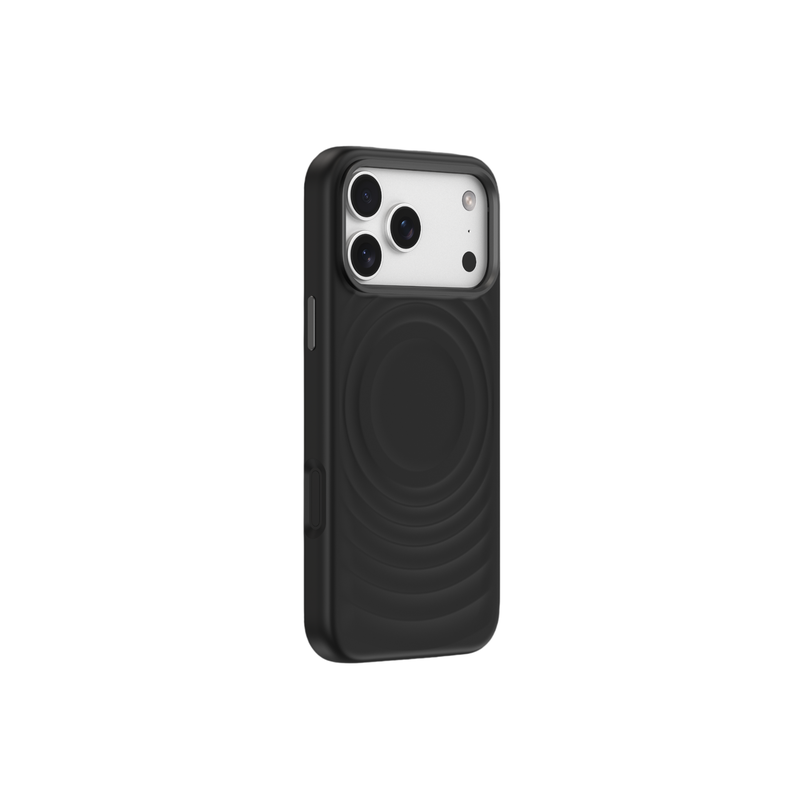 Devia Coque Ripple Series, Silicone, Magnétique pour iPhone 18 Pro Max Noir