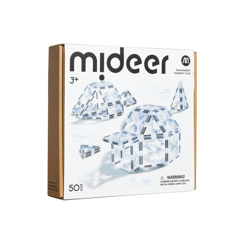 Mideer Tuiles magnétiques transparentes, 50 pièces