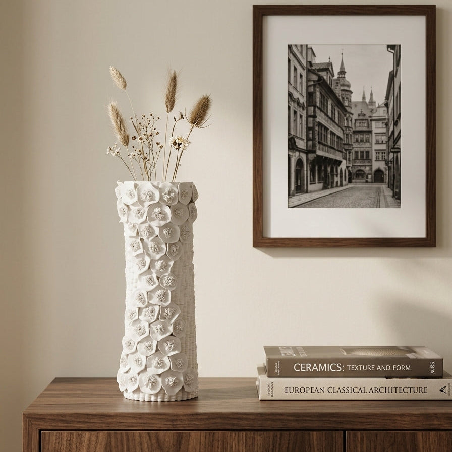 Vase Floral 3D en Céramique Haut de Gamme
