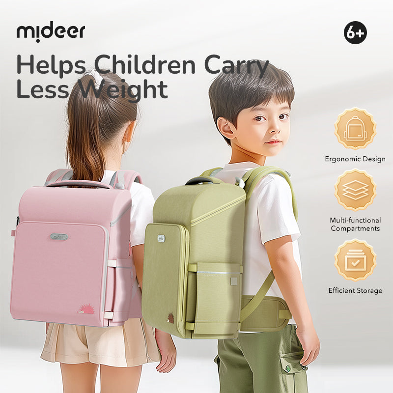Mideer Backpack, Sac à dos enfant 3D Waist-Relief Vert