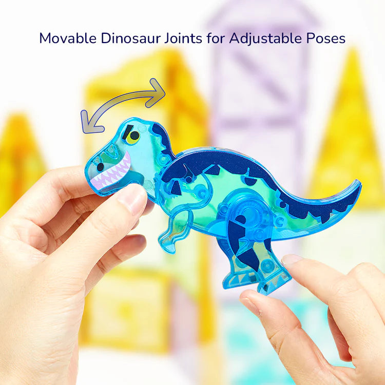Mideer Tuiles Magnétiques Colorées : Aventure Jurassique, 48 pièces