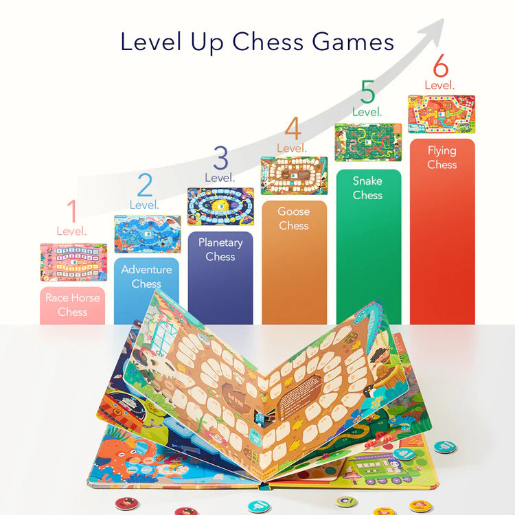 Mideer Livre de Jeux de Société Portable 6-en-1 : Aventures au Musée