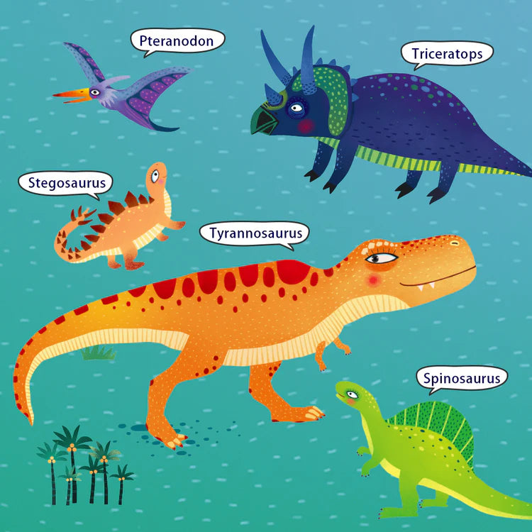 Mideer Boîte Puzzle Portable, L’âge des Dinosaures : 104 pièces