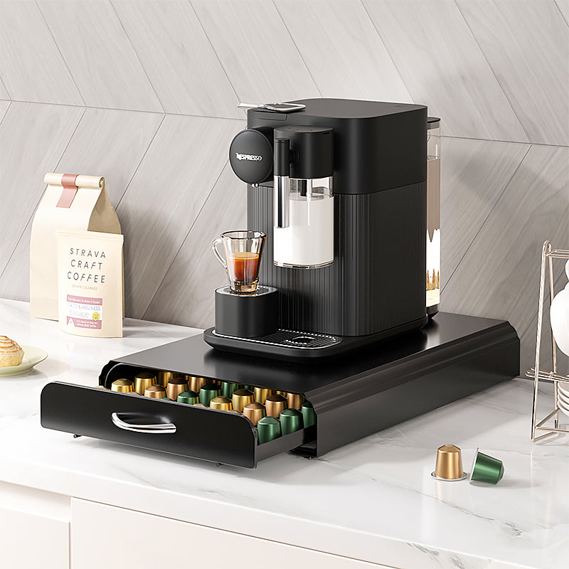 Porte Capsules Café avec Tiroir pour Nespresso Original Line: Capacité 60 Capsules