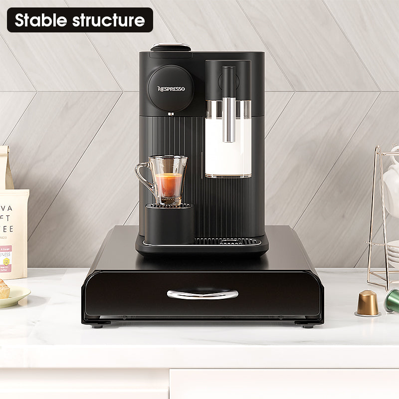 Porte Capsules Café avec Tiroir pour Nespresso Original Line: Capacité 60 Capsules