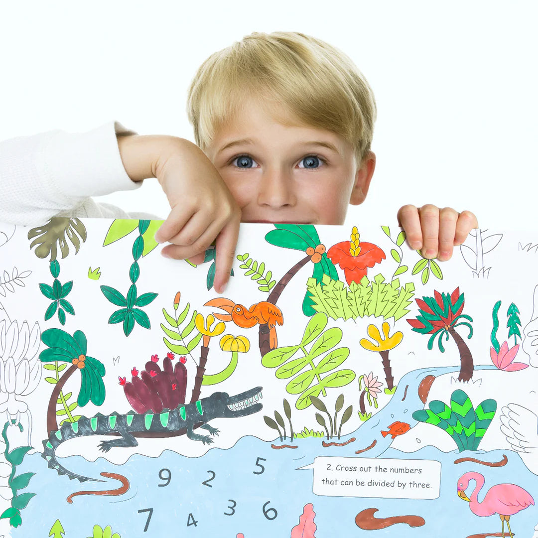 Mideer Rouleau de Coloriage Géant 10 Mètres : Jungle