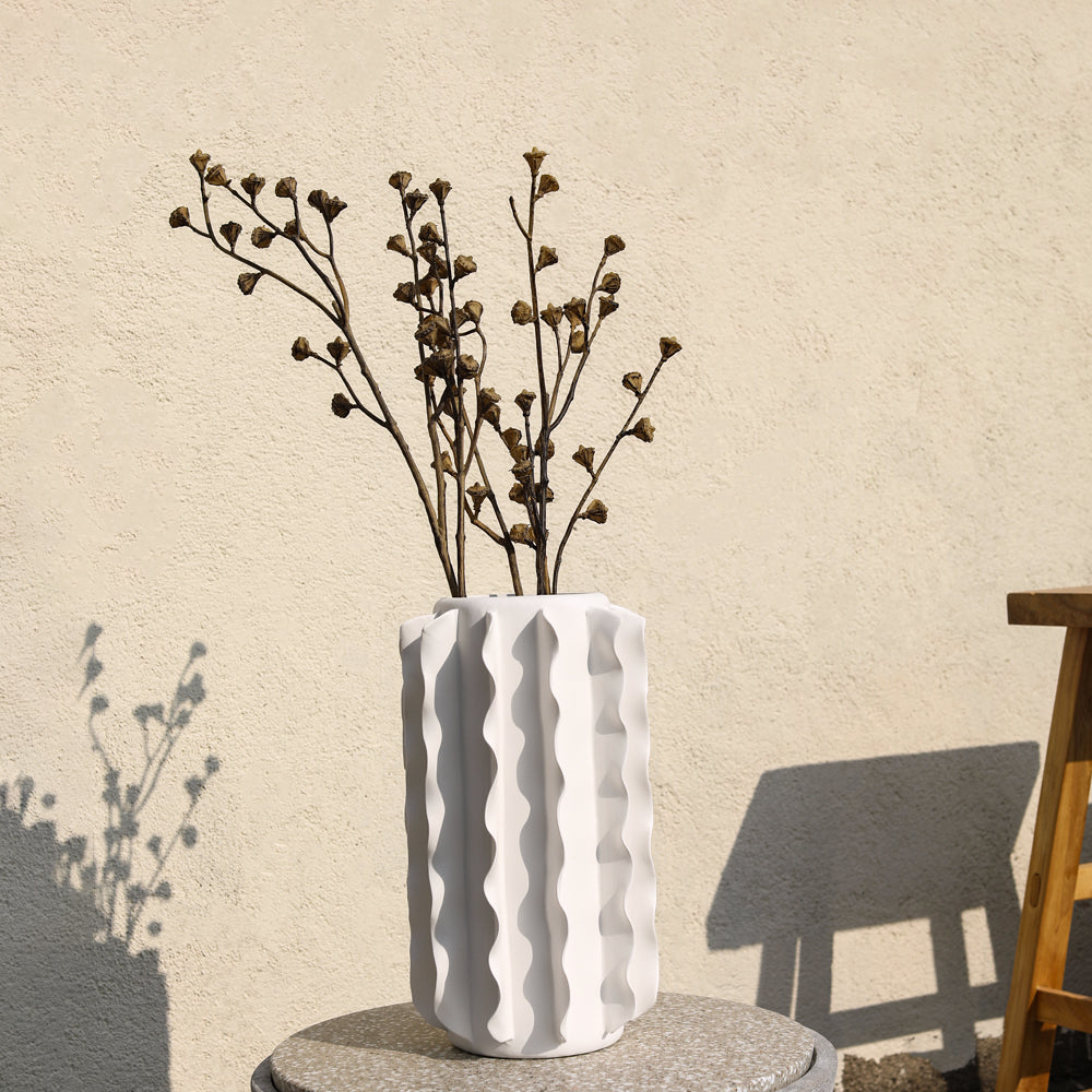 Set de 2 Vases Minimalistes Faits Main en Céramique, Objets Décoratifs