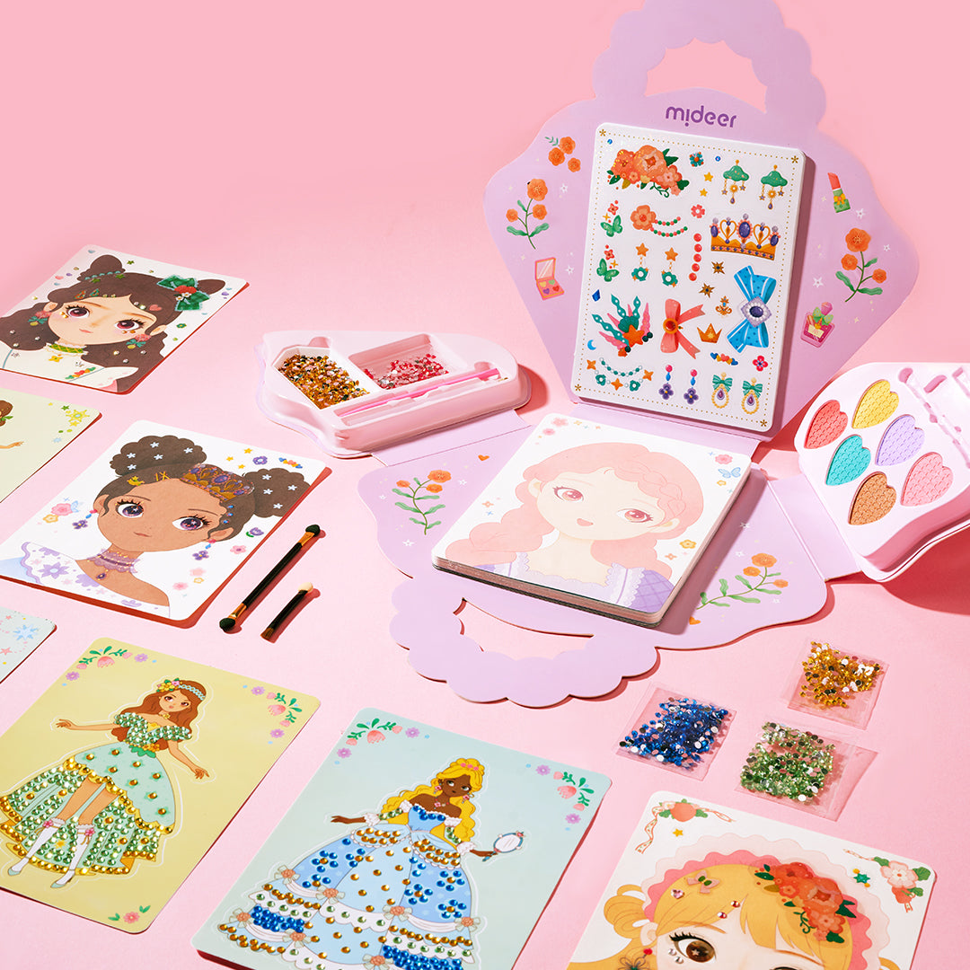 Mideer Coffret de Jeu d’Habillage 3-en-1 : Défilé de Mode Princesse