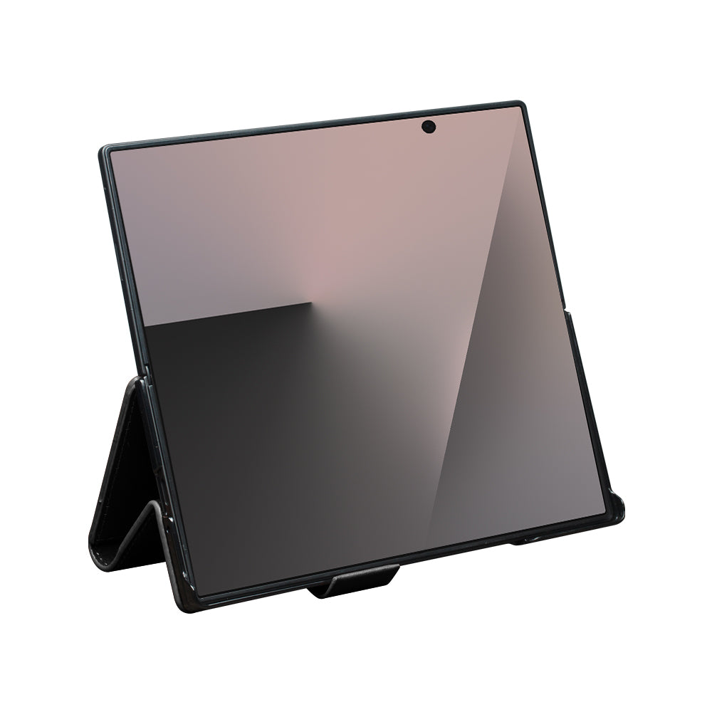 QIALINO Étui Portefeuille Magnétique Noir en cuir pleine fleur pour Samsung Galaxy Fold8 Ultra