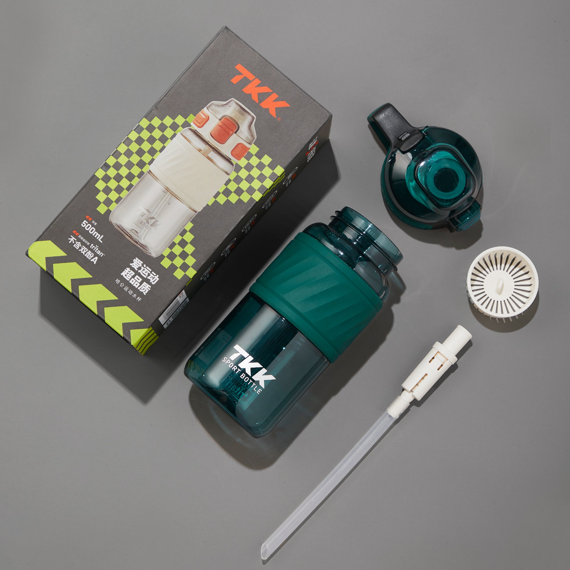 TKK Bouteille d’eau 500ml en Tritan sans BPA
