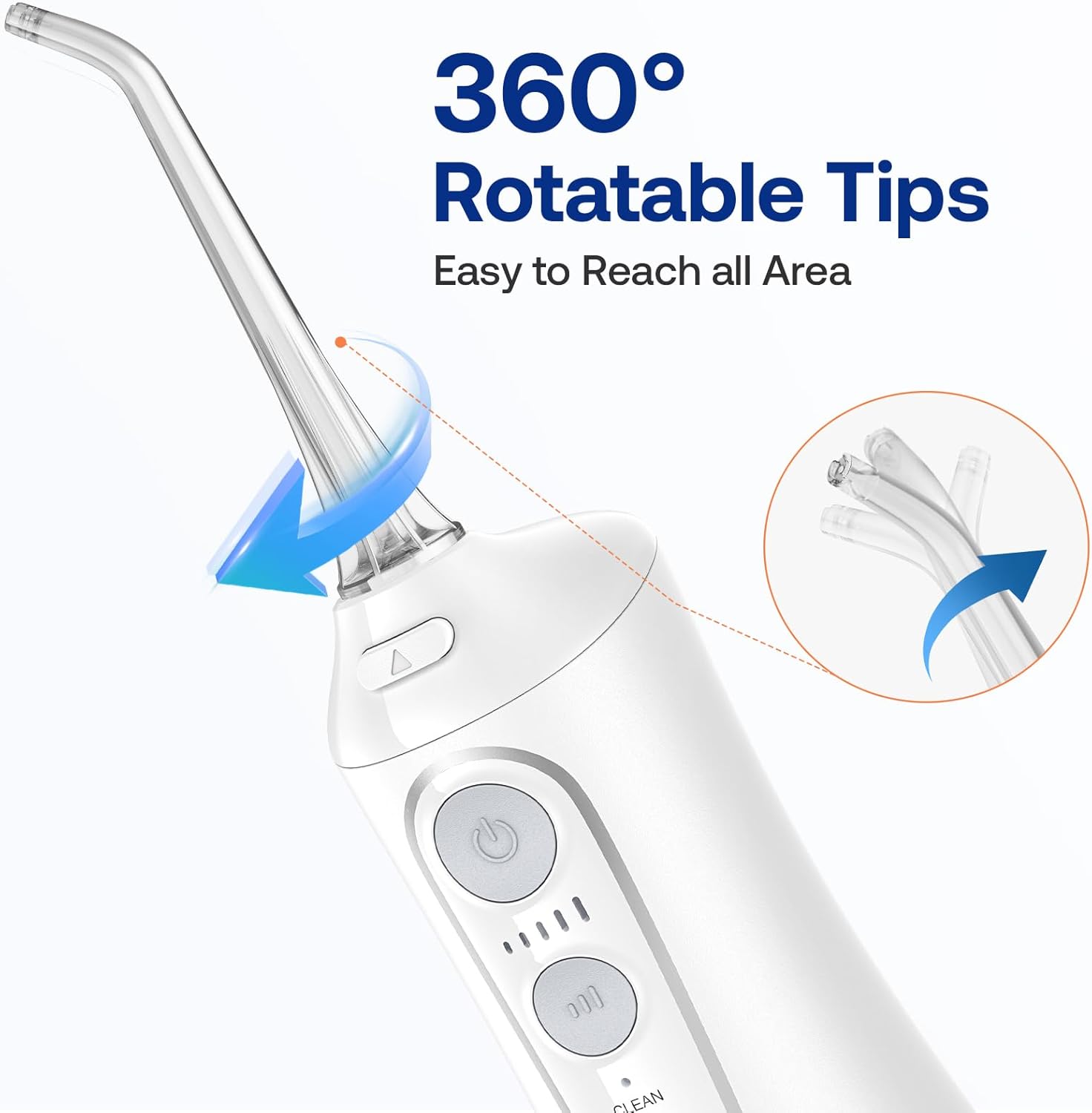 Bitvae C6 Hydropulseur Dentaire  pour Nettoyage Interdentaire, Étanche IPX7