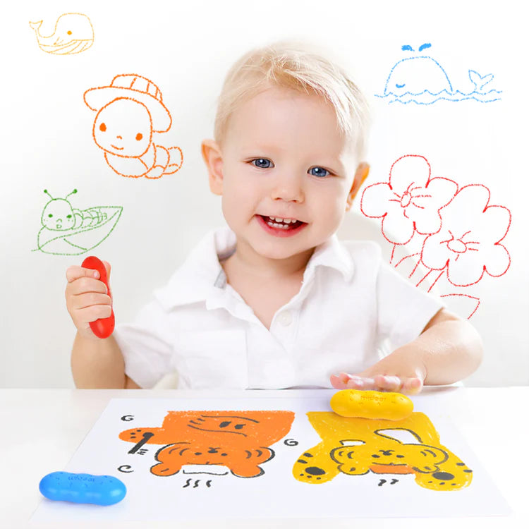 Mideer Crayons Pease : 8 couleurs