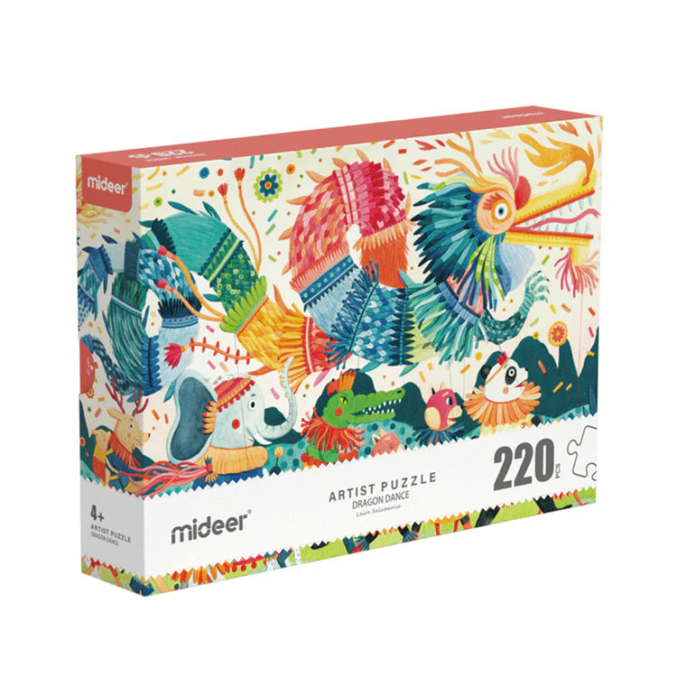Mideer Puzzle d’Artiste : Danse du Dragon, 220 pièces