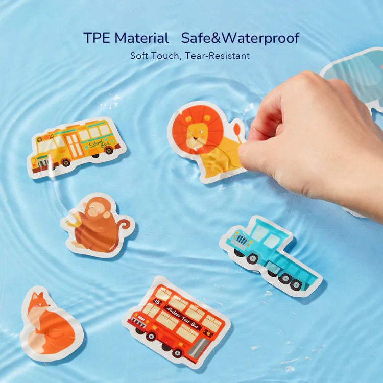 Mideer Stickers Gel Réutilisables : Circulation Animée