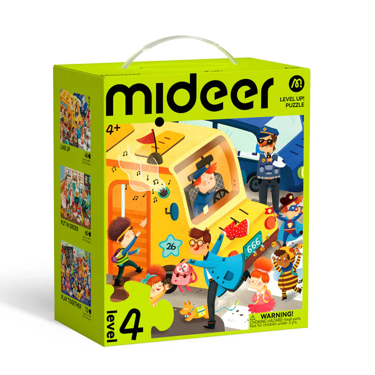 Mideer Puzzles Level Up! avec sac de rangement Niveau 4 : Une journée à moi, 48 à 72 pièces