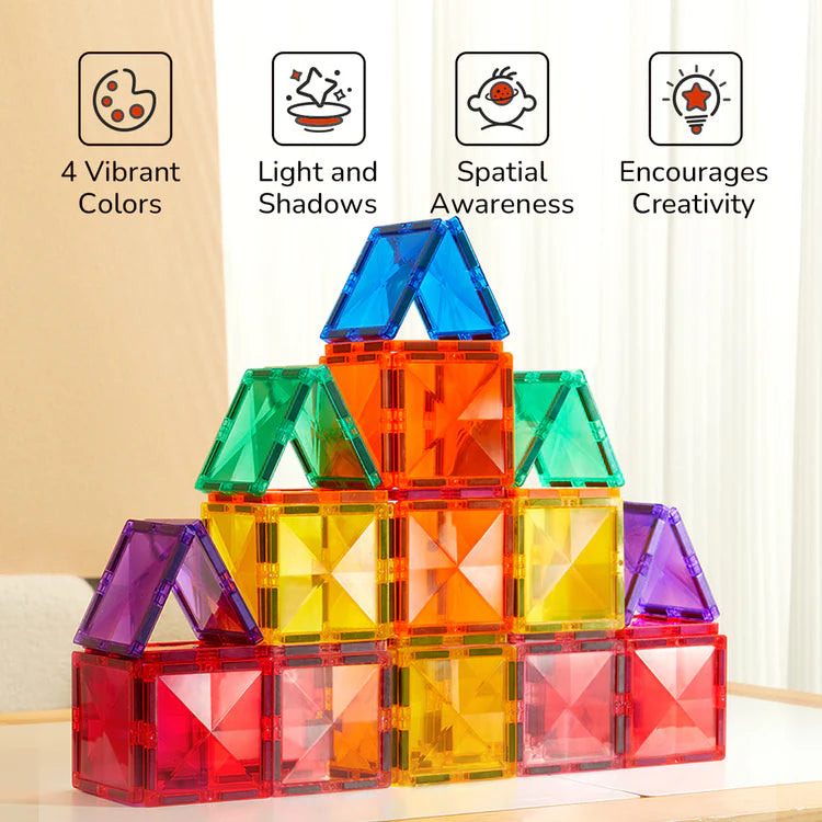 Mideer Tuiles Magnétiques Colorées, 60 pièces