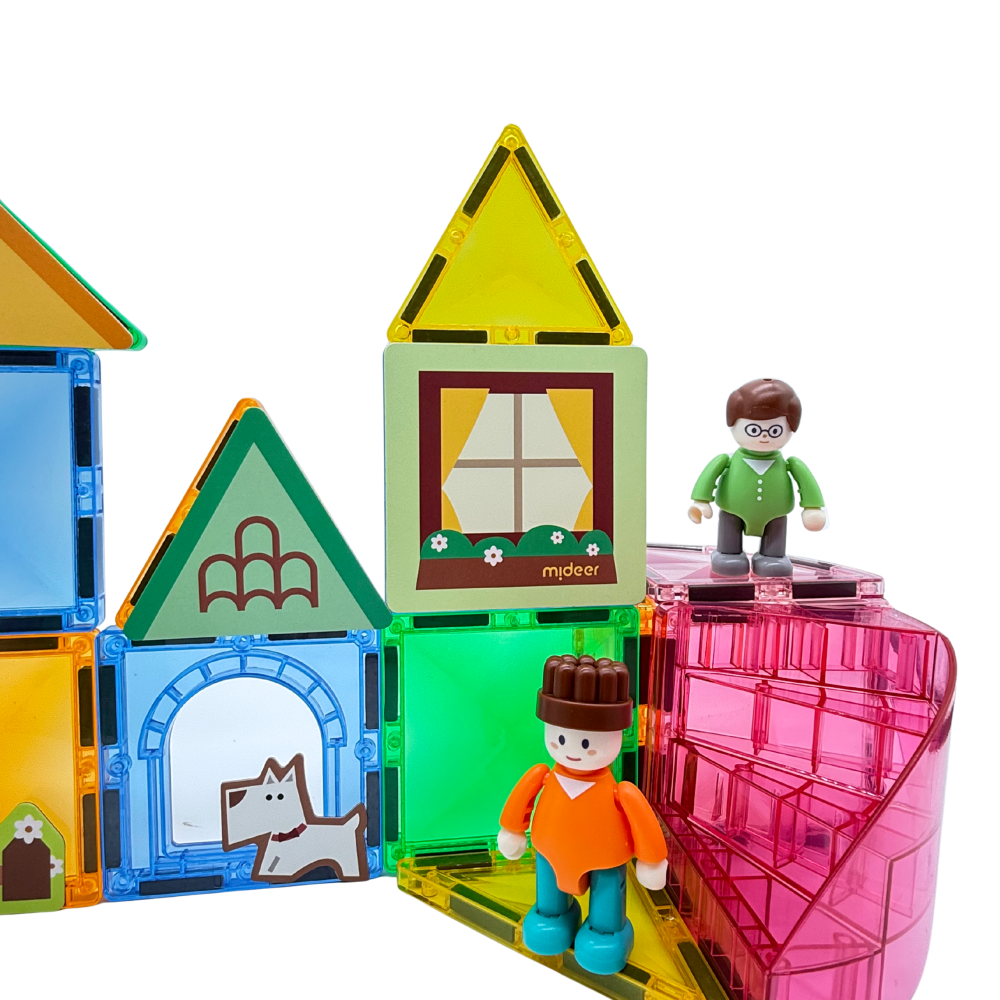 Mideer Mon premier set de construction magnétique, Notre famille, 32 pièces