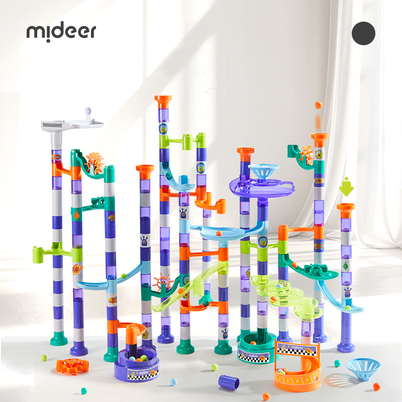 Mideer Blocs d’équilibre circuit à Billes, 84 pièces