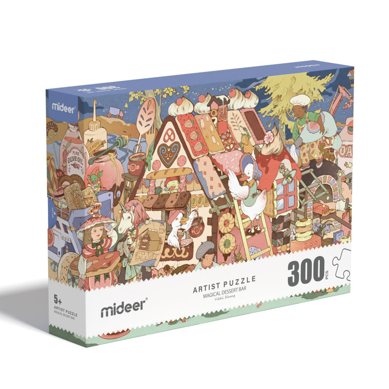 Mideer Puzzle d’Artiste : Bar à Desserts Magique, 300 pièces