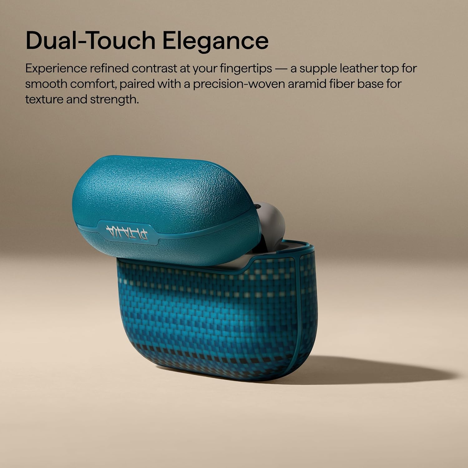 PITAKA Coque magnétique en fibre d’aramide pour Apple AirPods Pro3 Moonrise