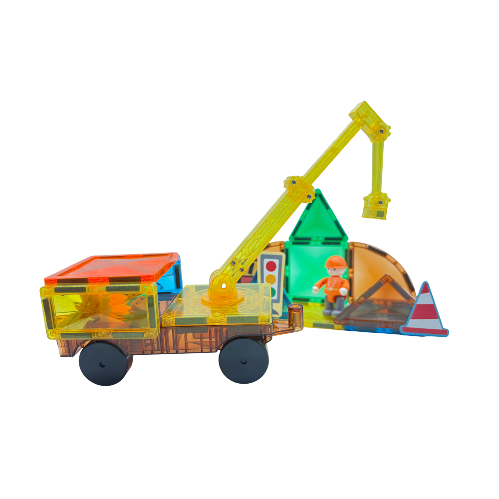 Mideer Mon premier set de construction magnétique, Héros de la ville, 33 pièces