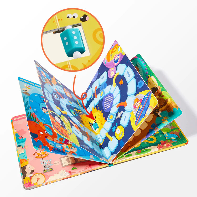 Mideer Livre de Jeux de Société Portable 6-en-1 : Aventures au Musée