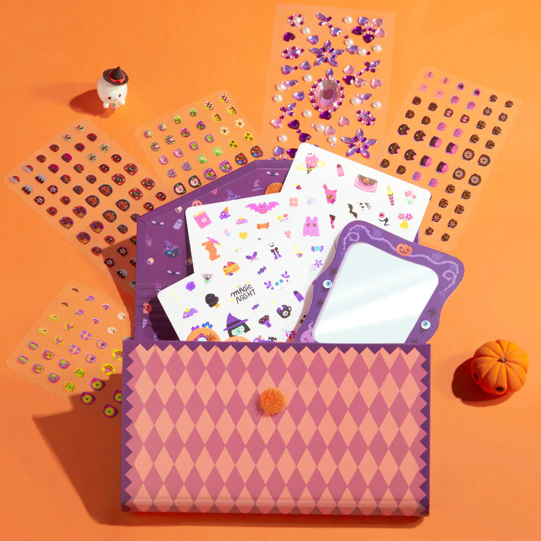 Mideer Pack stickers déguisement Halloween : tatouages temporaires, stickers pour ongles et plus encore, 1000 pièces