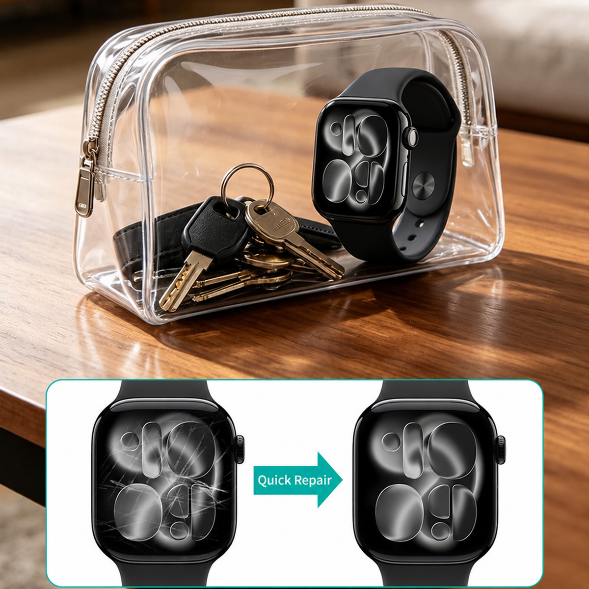 Devia Van Series Film de Protection Écran, avec Outil d’installation pour Apple Watch 42mm