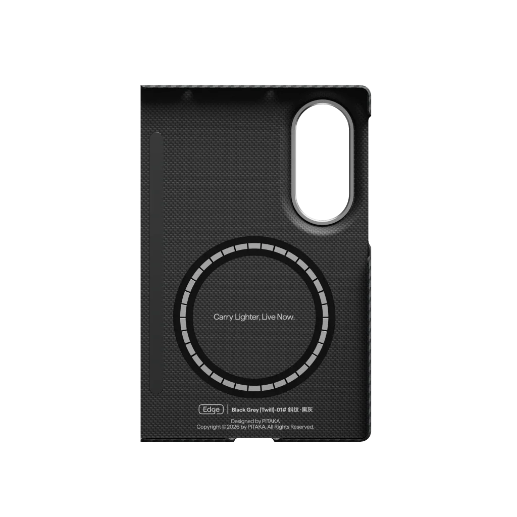 PITAKA Coque Edge pour Samsung Galaxy Z Fold8 600D Black/Grey (Twill)
