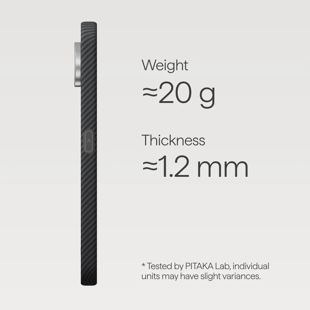 PITAKA Coque Edge pour Samsung Google Pixel 11 Pro 600D Black/Grey (Twill)