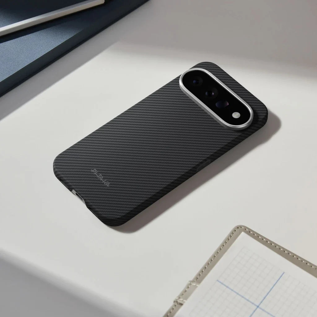 PITAKA Coque Edge pour Samsung Google Pixel 11 Pro XL 600D Black/Grey (Twill)