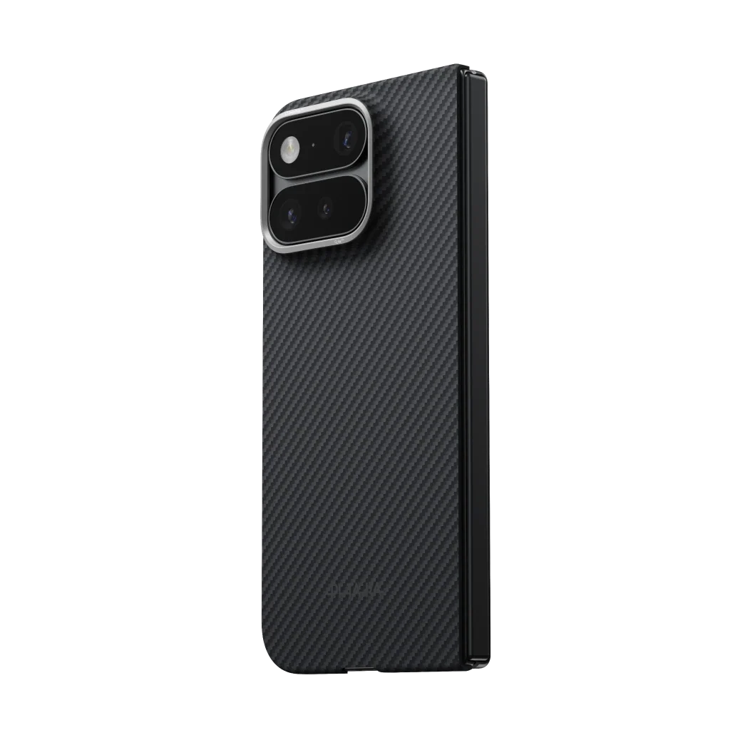 PITAKA Coque Edge pour Samsung Google Pixel 11 Pro Fold 600D Black/Grey (Twill)
