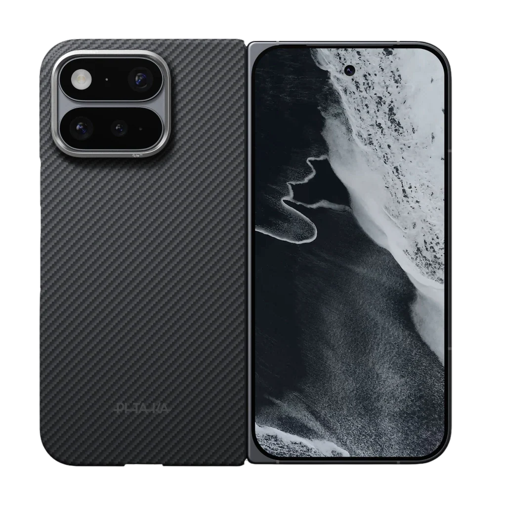 PITAKA Coque Edge pour Samsung Google Pixel 11 Pro Fold 600D Black/Grey (Twill)