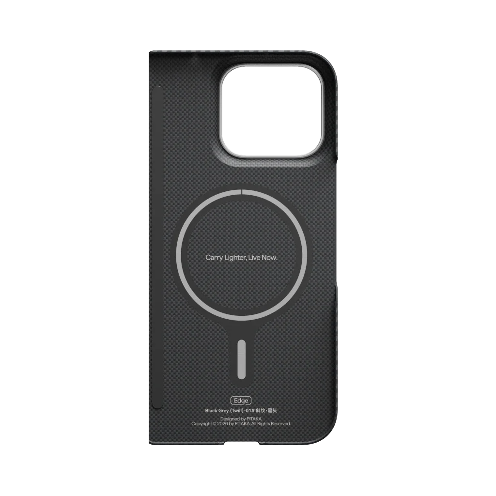 PITAKA Coque Edge pour Samsung Google Pixel 11 Pro Fold 600D Black/Grey (Twill)