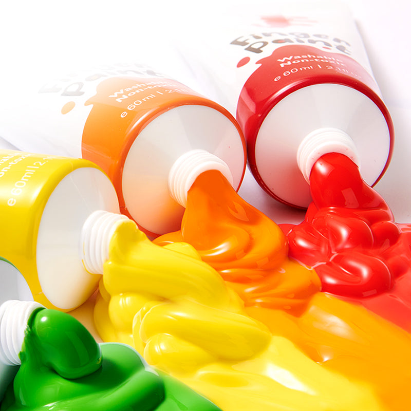 Mideer Peinture au Doigt 6 Couleurs : Édition La Chenille qui Fait des Trous