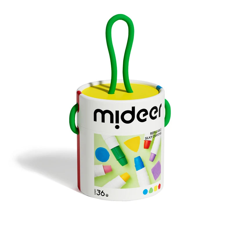 Mideer Crayons Soyeux à Séchage Rapide : 36 couleurs