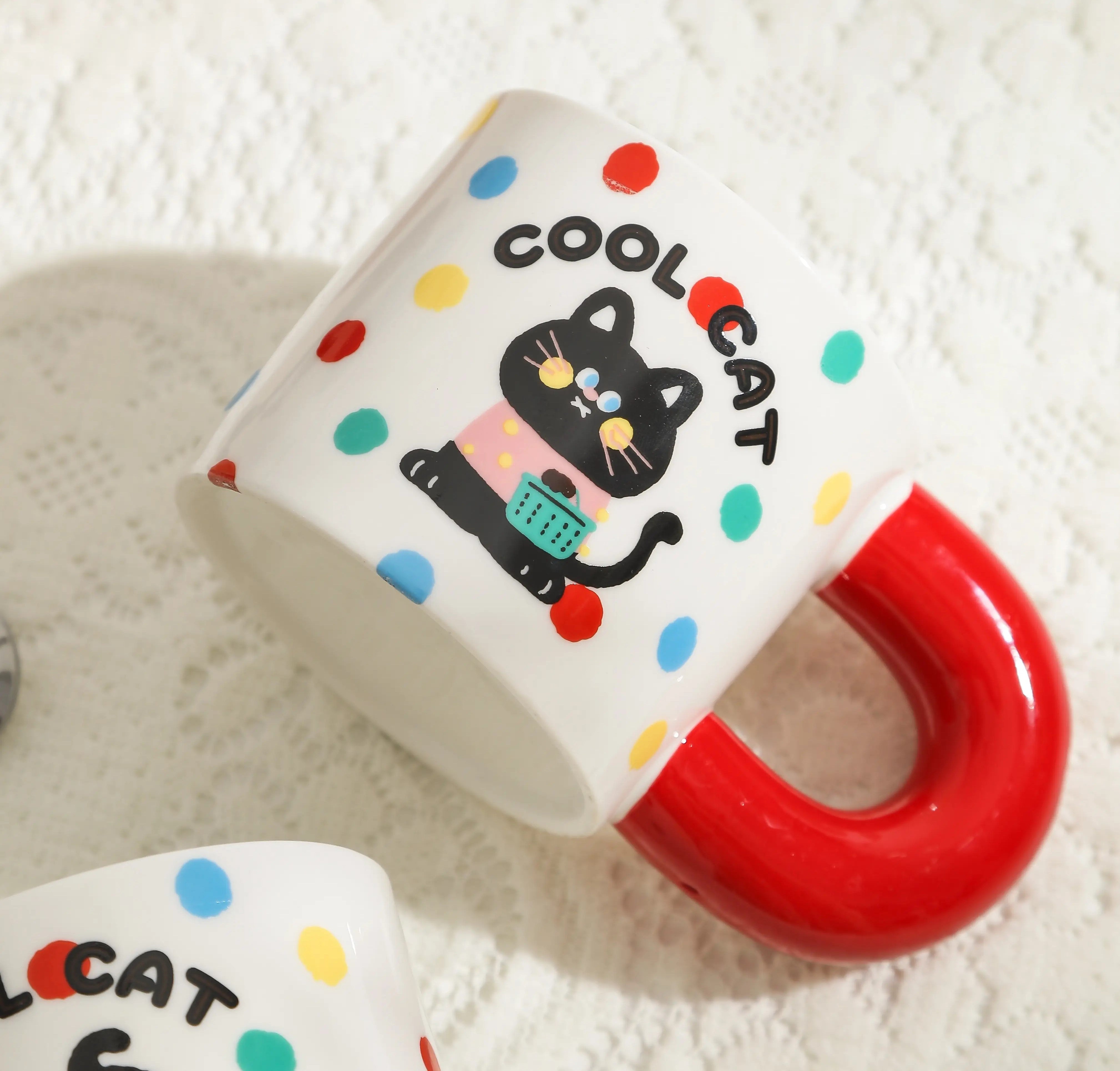 Mug à Café en Céramique, Happy Cat Series