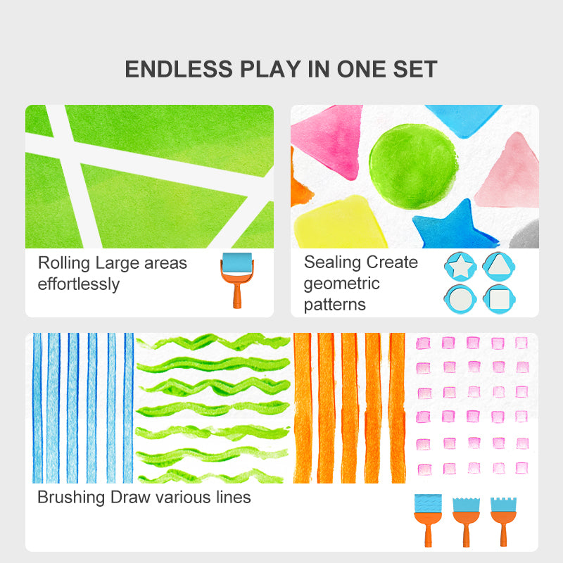 Mideer Set d’outils pour peinture au doigt