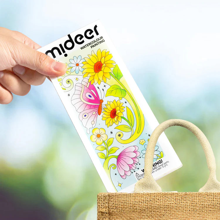 Mideer Peinture à l’Aquarelle : La Fleur et le Papillon