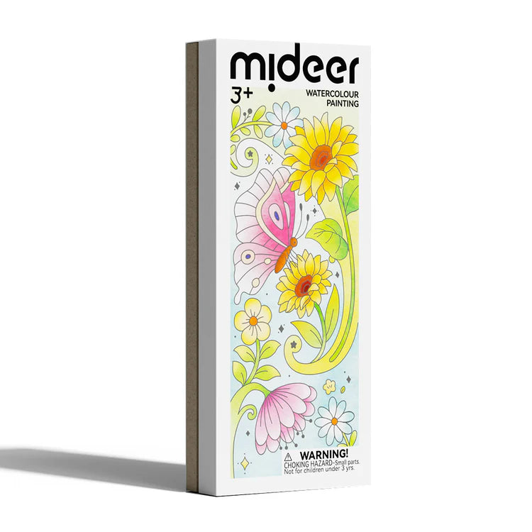 Mideer Peinture à l’Aquarelle : La Fleur et le Papillon