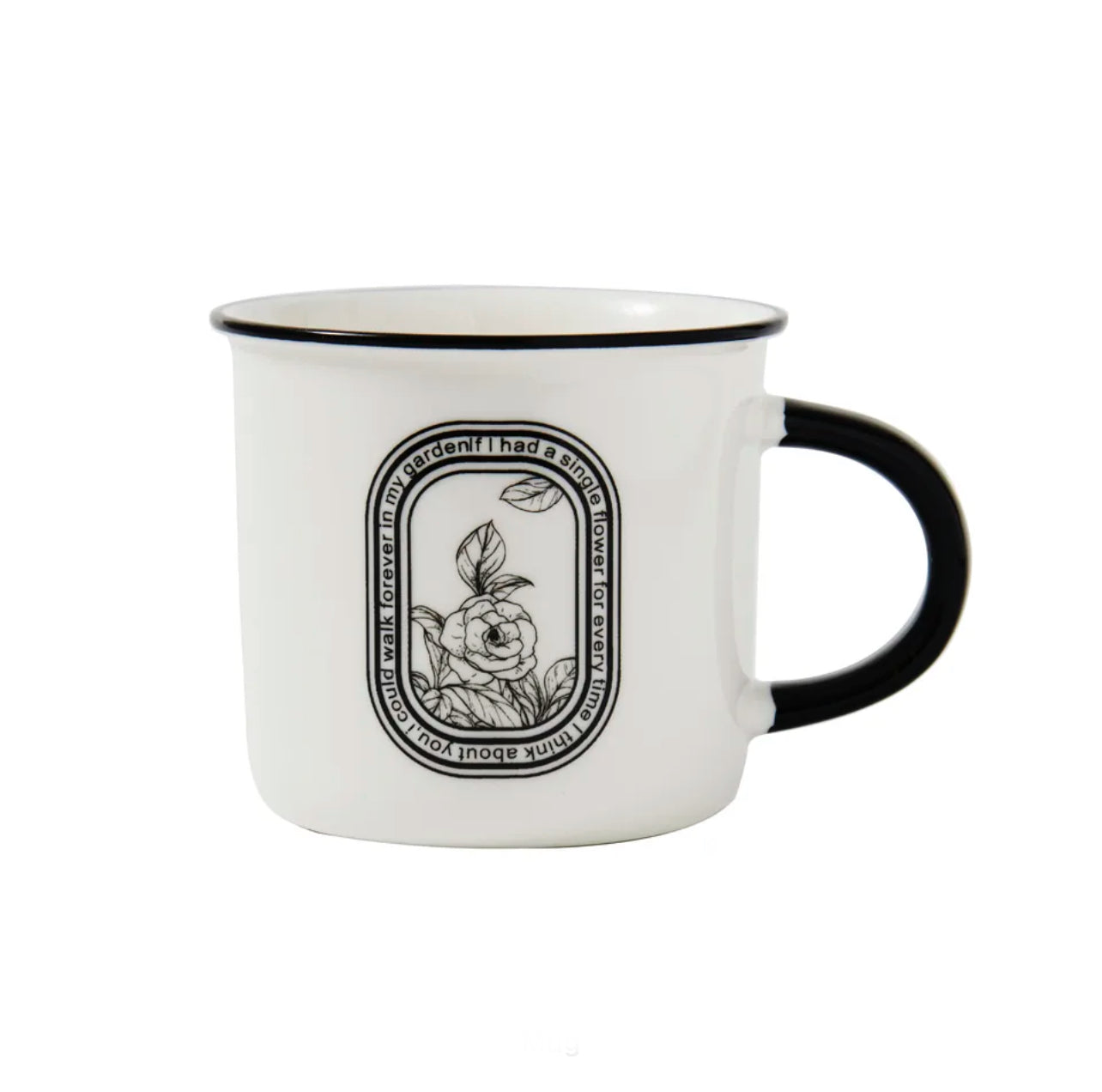 Mug à Café Camellia, Style Nordique Classique et Vintage
